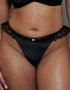 Scantilly Glamour Puss Thong Black