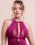 Scantilly Indulgence Multiway Stretch Lace Body Berry Purple