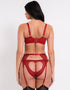 Scantilly Key to My Heart Suspender Belt Rouge