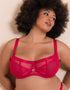 Scantilly Loved Up Balcony Bra Crimson