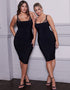 Scantilly Mirage Wired Plunge Slip Dress Black