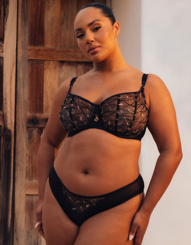 Scantilly Restraint Balcony Bra Black