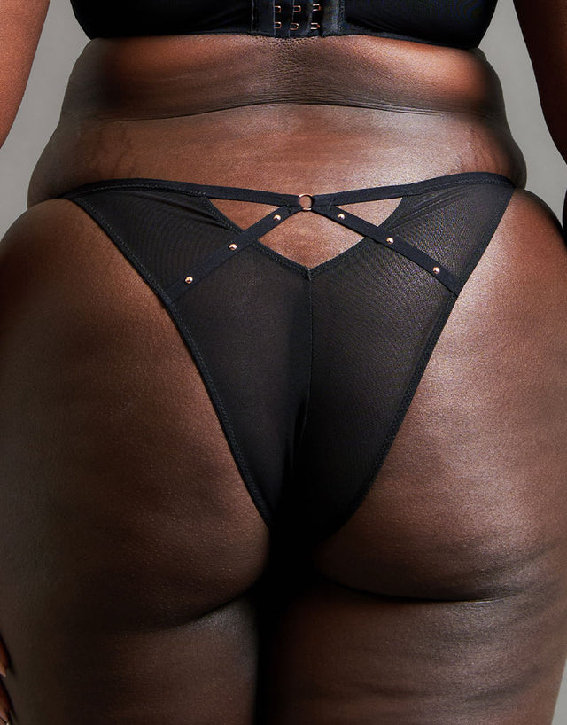 Scantilly Studded Seduction Tanga Brief Black