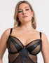 Scantilly Suspense Plunge Bodysuit Black