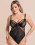 Scantilly Suspense Plunge Bodysuit Black