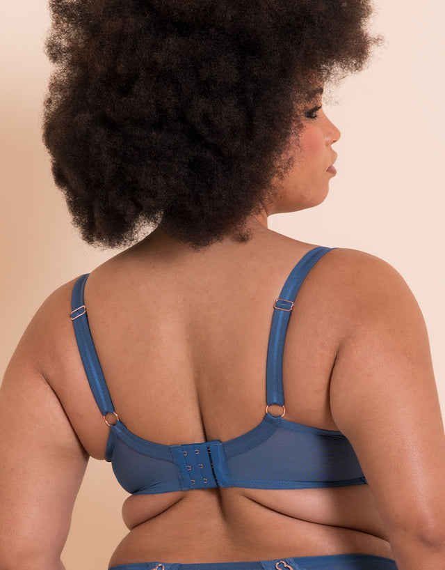 Scantilly Suspense Plunge Bra French Blue