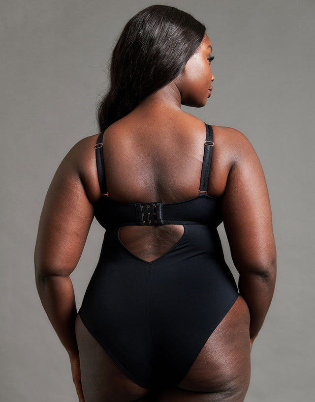 Scantilly Swerve Non Wired Bodysuit Black