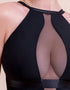 Scantilly Swerve Non Wired Bodysuit Black