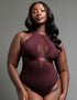 Scantilly Swerve Non Wired Bodysuit Mulberry Purple