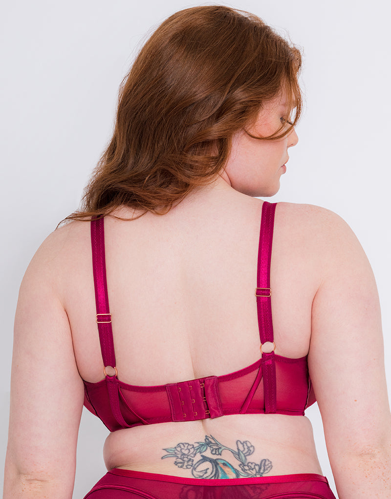 Scantilly Senses Plunge Bra Cherry – Curvy Kate UK