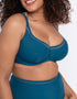 Curvy Kate First Class Balcony Bikini Top Deep Teal