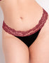 Curvy Kate Twice the Fun Reversible Thong Oxblood/Black