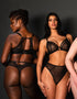 Scantilly Exposed Plunge Bra Black