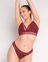 Curvy Kate Twice the Fun Reversible Thong Oxblood/Black