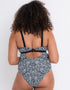 Curvy Kate Sundown Reversible Non-Wired Swimsuit Black Print