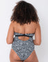 Curvy Kate Sundown Reversible Non-Wired Swimsuit Black Print