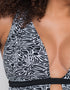 Curvy Kate Sundown Reversible Non-Wired Swimsuit Black Print
