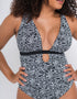 Curvy Kate Sundown Reversible Non-Wired Swimsuit Black Print
