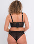 Curvy Kate Gin Fizz Longline Balcony Bra Black/Blush