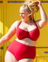 Curvy Kate First Class Balcony Bikini Top Red
