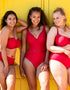 Curvy Kate First Class Plunge Swimsuit Red