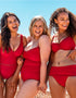 Curvy Kate First Class Plunge Swimsuit Red