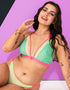 Curvy Kate Front and Centre Bralette Mint/Pink