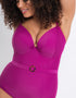 Curvy Kate Retro Sun Padded Plunge Swimsuit Orchid