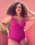 Curvy Kate Retro Sun Padded Plunge Swimsuit Orchid