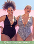 Curvy Kate Sundown Reversible Non-Wired Swimsuit Black Print