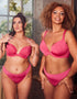 Curvy Kate Superplunge Kiss Padded Plunge Bra Hot Pink