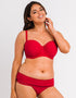 Curvy Kate First Class Deep Fold Over Bikini Brief Red