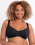 Curvy Kate All Night Scooped Balcony Bra Black Multi