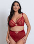 Scantilly Unchained Plunge Bra Deep Red