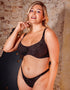 Curvy Kate All Night Scooped Balcony Bra Black Multi