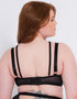 Scantilly Buckle Up Padded Half Cup Bra Black