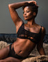 Scantilly Peep Show Deep Plunge Bra Black